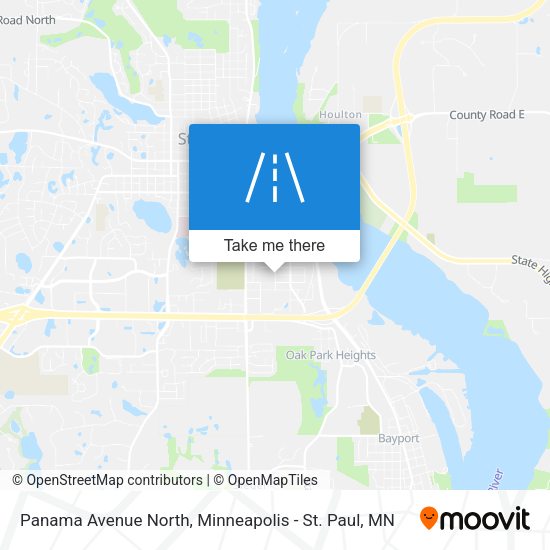 Panama Avenue North map