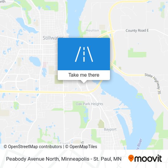 Peabody Avenue North map