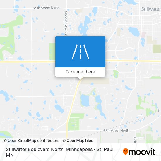 Stillwater Boulevard North map