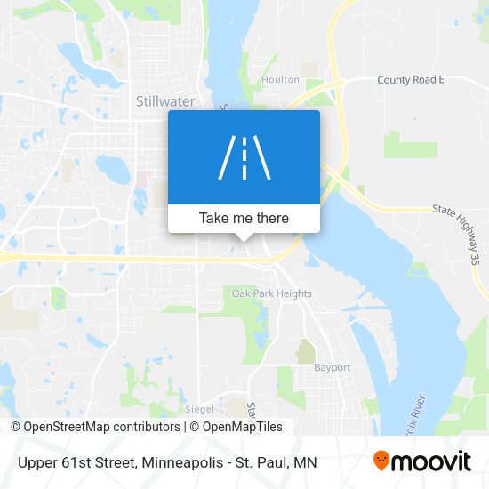Upper 61st Street map