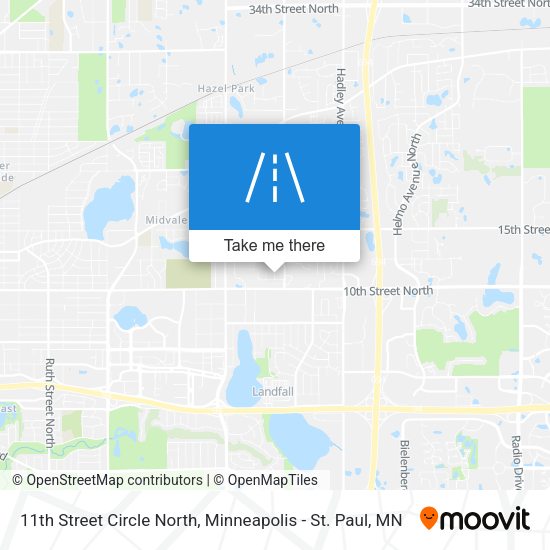 11th Street Circle North map