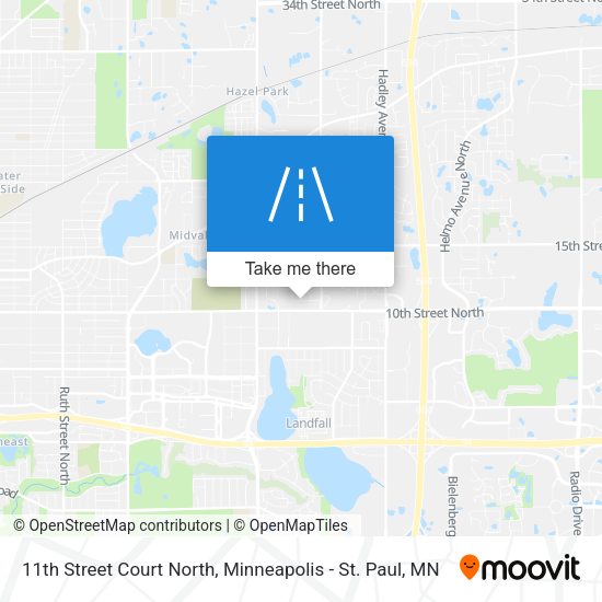 11th Street Court North map