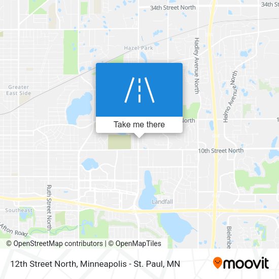 12th Street North map