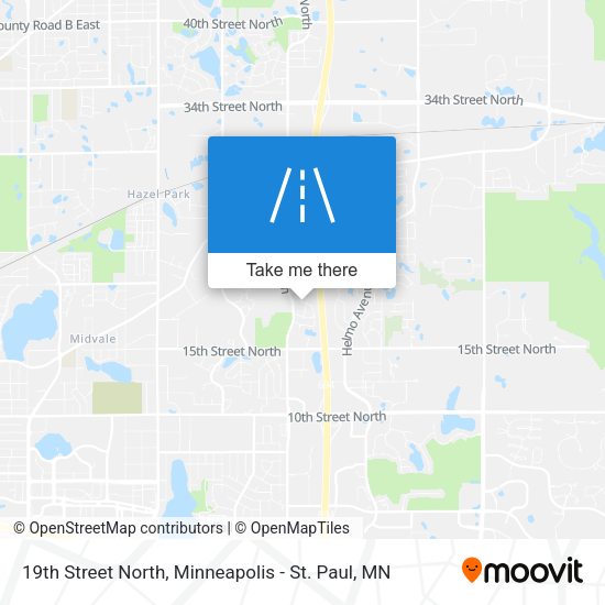 19th Street North map