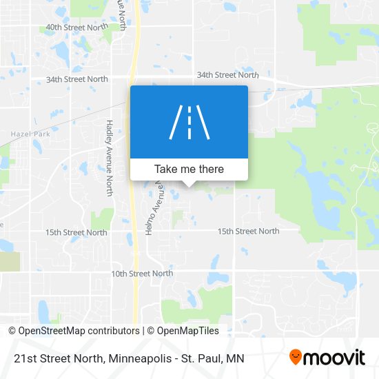 21st Street North map