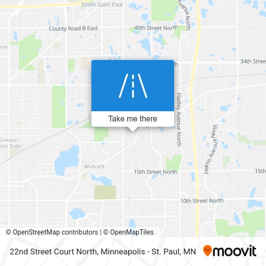 22nd Street Court North map