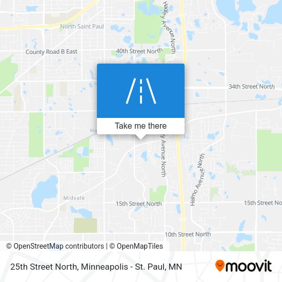 25th Street North map