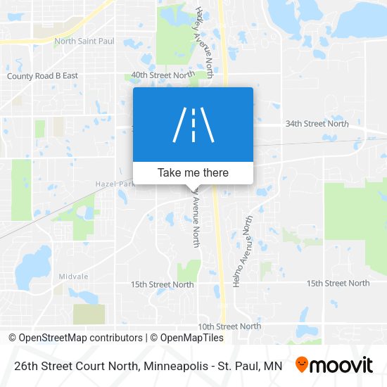 Mapa de 26th Street Court North
