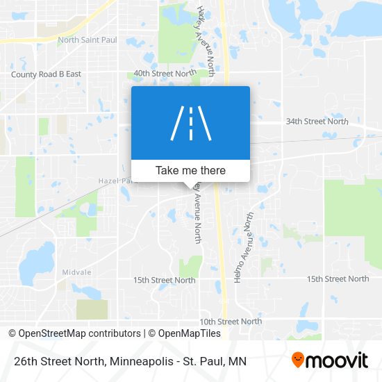26th Street North map