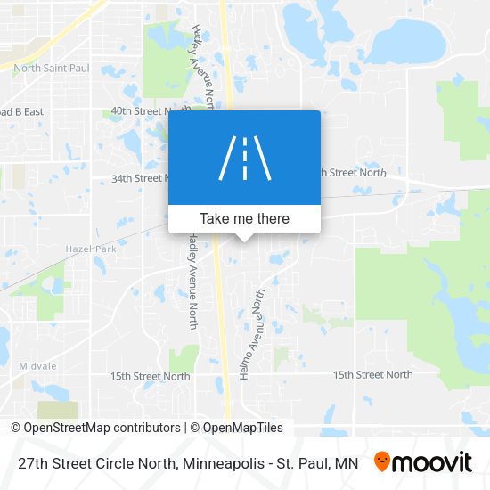 27th Street Circle North map
