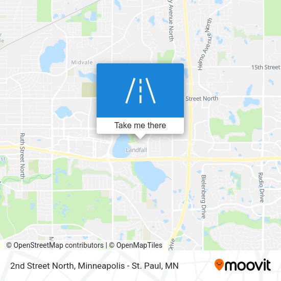Mapa de 2nd Street North