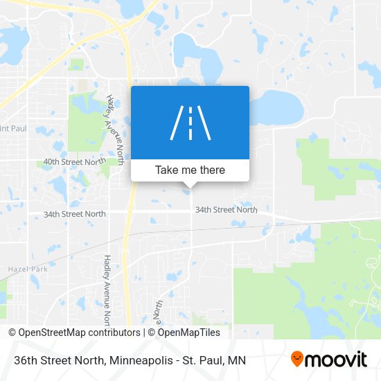 36th Street North map
