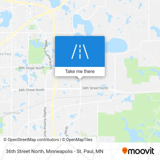 36th Street North map