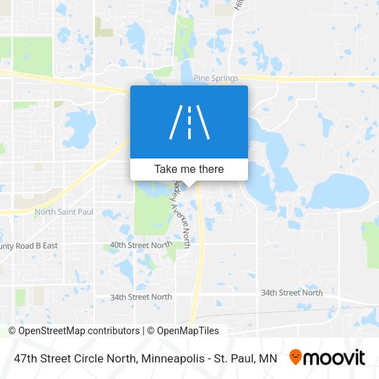 47th Street Circle North map