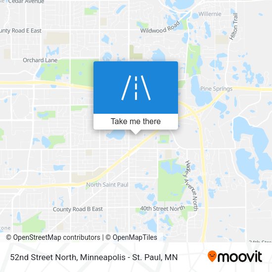 52nd Street North map