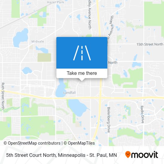 5th Street Court North map