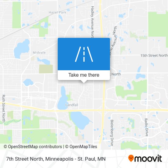 7th Street North map