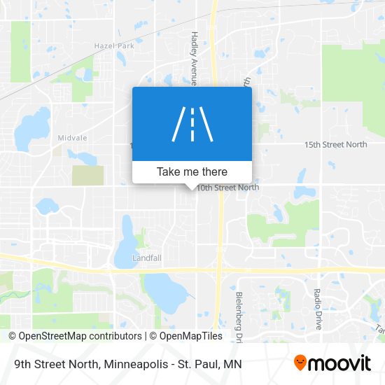 9th Street North map