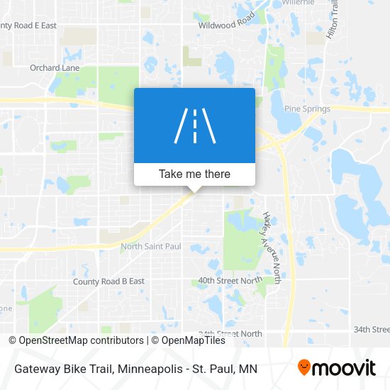Gateway Bike Trail map