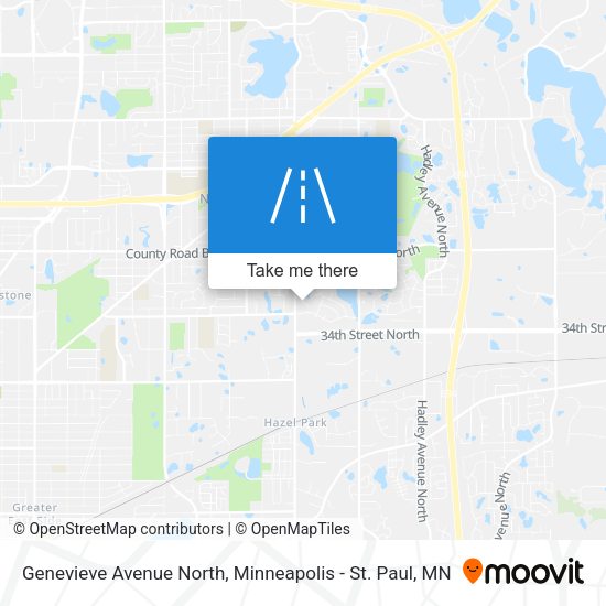 Genevieve Avenue North map