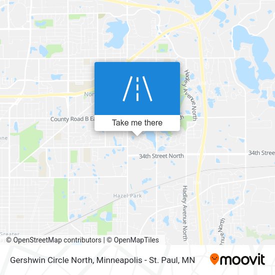 Gershwin Circle North map