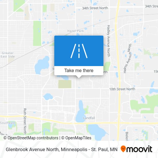 Mapa de Glenbrook Avenue North