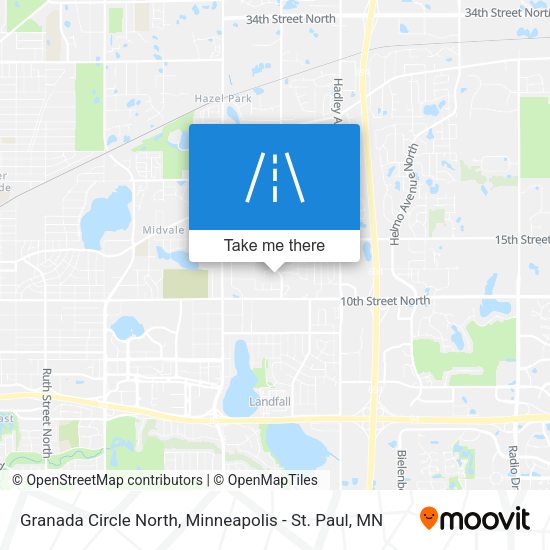 Granada Circle North map
