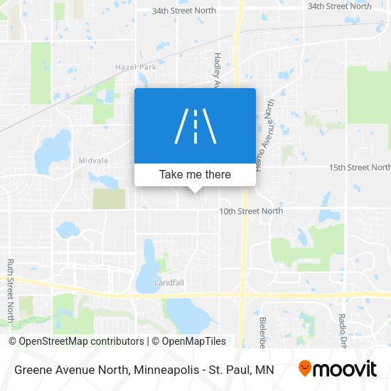 Mapa de Greene Avenue North