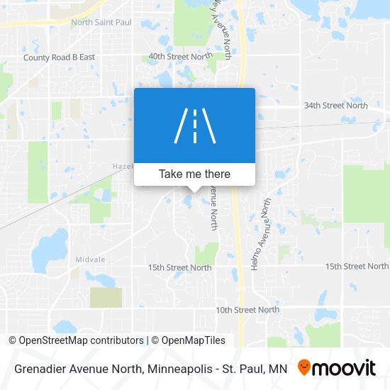 Mapa de Grenadier Avenue North