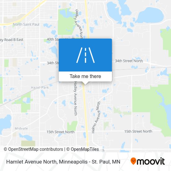 Mapa de Hamlet Avenue North