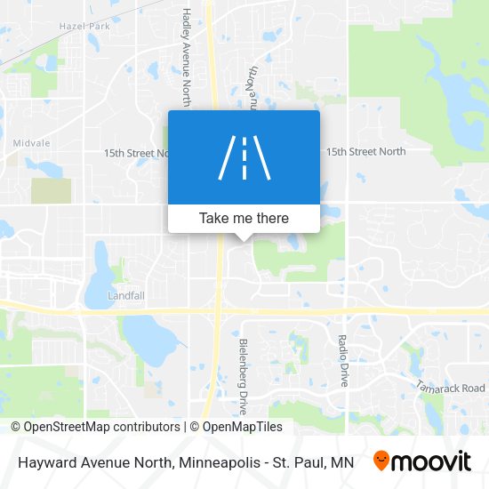 Mapa de Hayward Avenue North