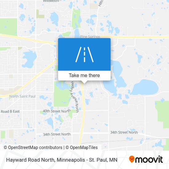 Hayward Road North map