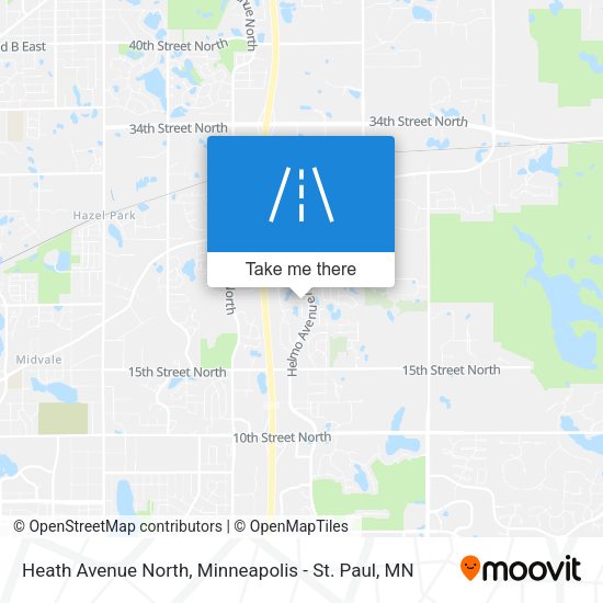 Heath Avenue North map