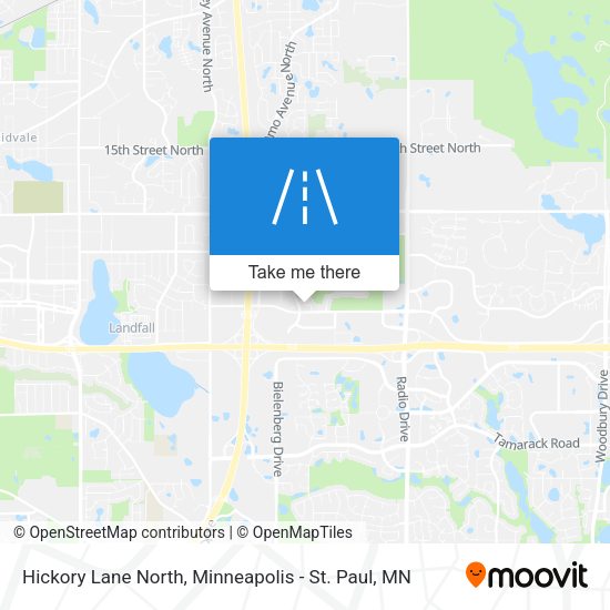 Hickory Lane North map