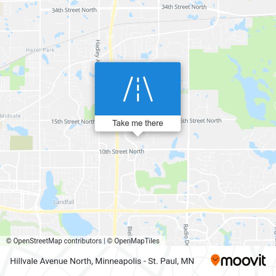 Hillvale Avenue North map