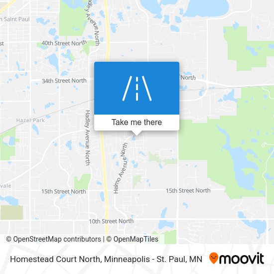 Homestead Court North map