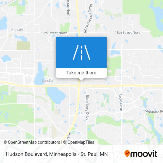 Hudson Boulevard map