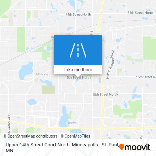 Upper 14th Street Court North map
