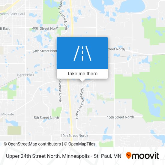 Upper 24th Street North map