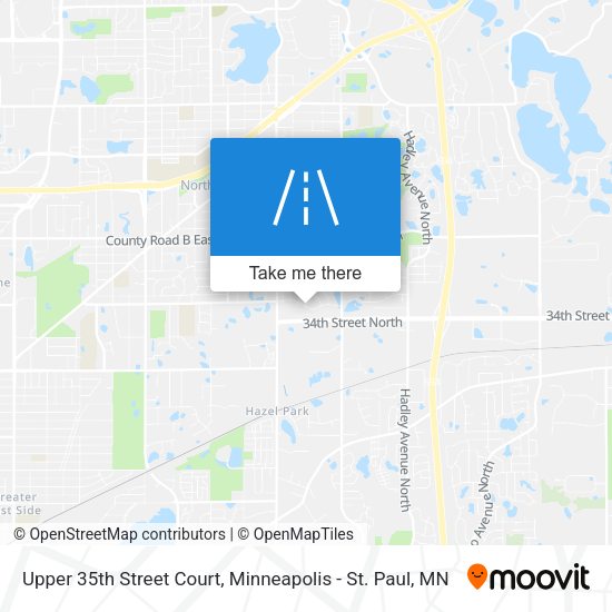 Upper 35th Street Court map