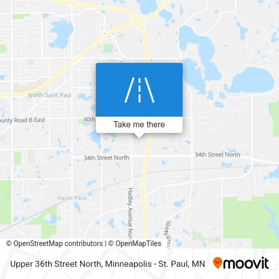 Upper 36th Street North map