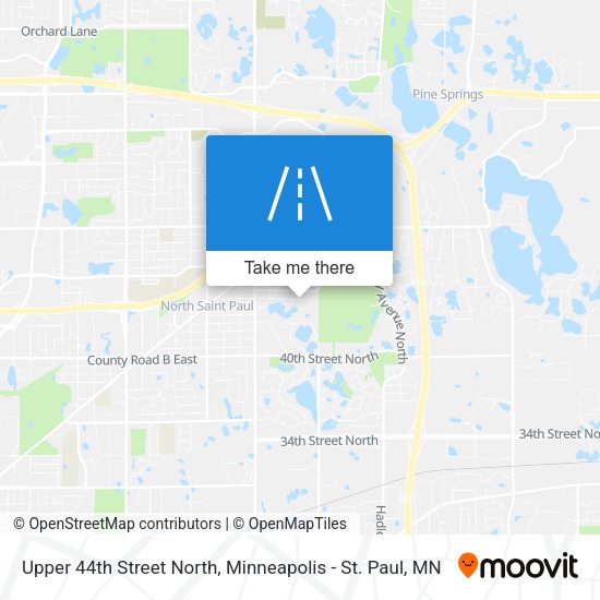 Mapa de Upper 44th Street North