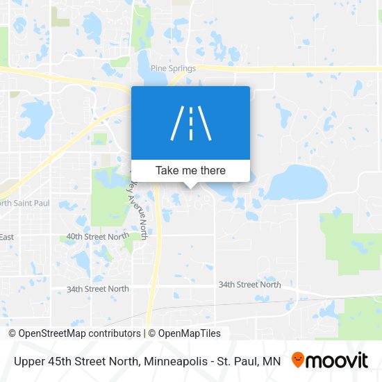 Mapa de Upper 45th Street North