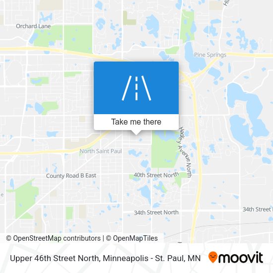Upper 46th Street North map