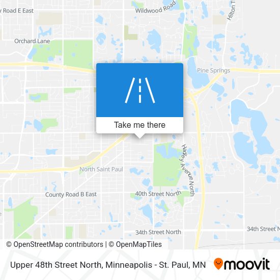 Mapa de Upper 48th Street North