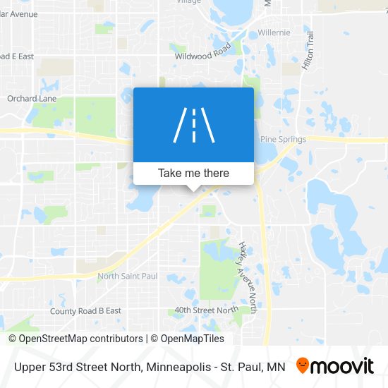 Upper 53rd Street North map