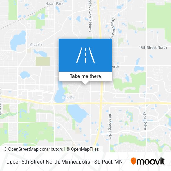 Upper 5th Street North map