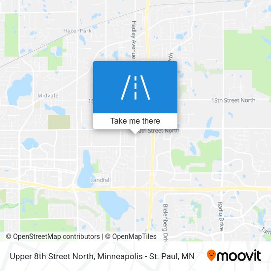 Mapa de Upper 8th Street North