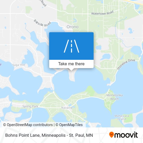 Mapa de Bohns Point Lane
