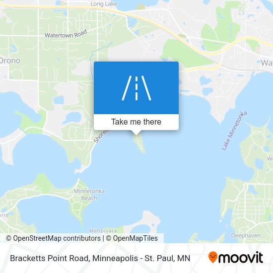 Bracketts Point Road map